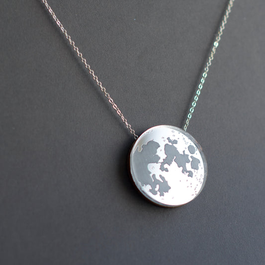 Full Moon Necklace (Silver)